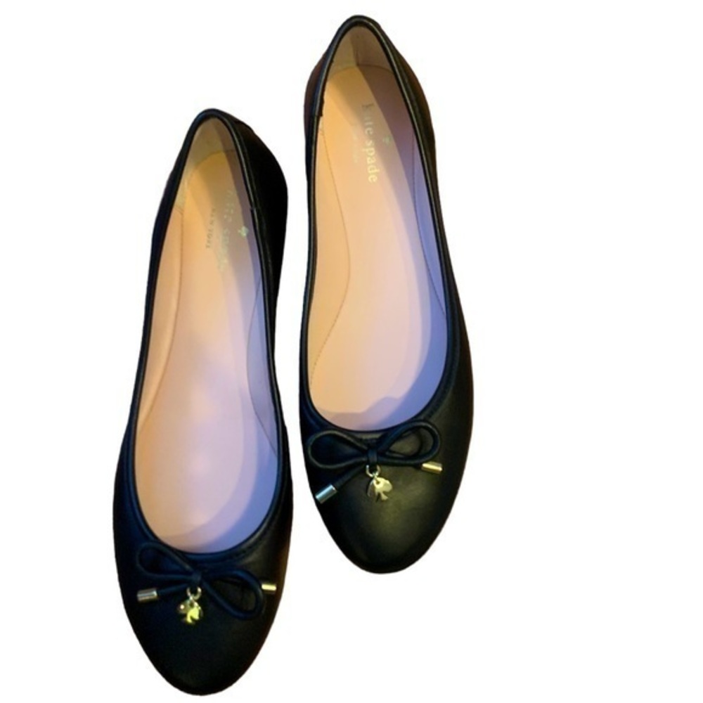 KATE SPADE NEW BLACK BALLET FLATS! PERFECT CONDITION SIZE 10